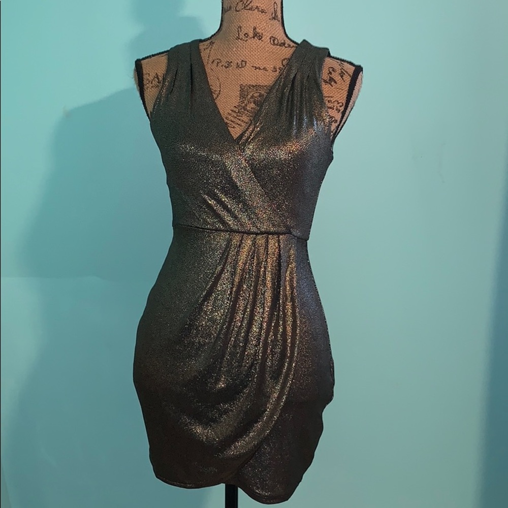 Short Black/Gold Dress